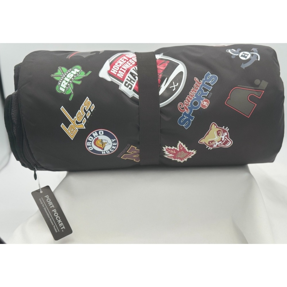 Hockey Day MN 2025 Beach Blanket Port Authority -Black- 57 IN x 48 IN New W/Tags